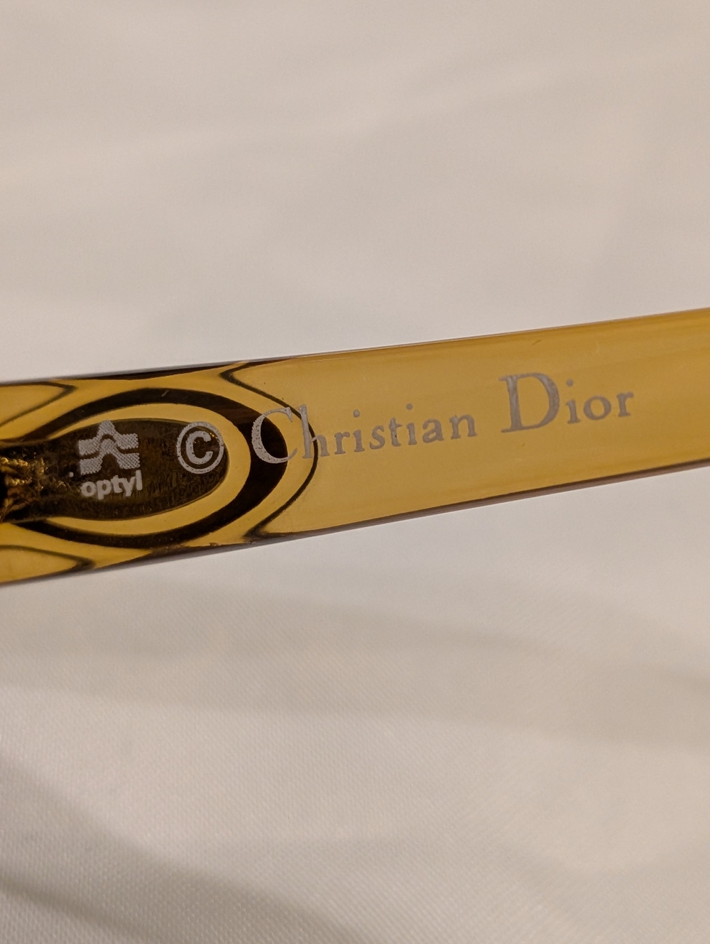 Christian Dior Women's Oversized Amber/Brown Gradient Glasses Frames - VINTAGE - Picture 5 of 8